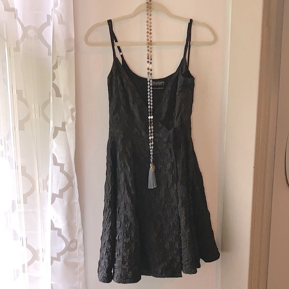 All Saints Black Silk Quilted Flag Dress UK6 US2 - Picture 6 of 12